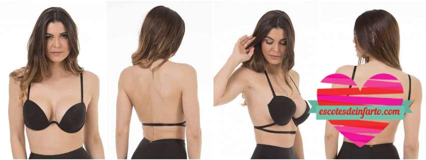 ¿Qué sujetador usar para cada tipo de escote? 4 Sujetador para escote pronunciado y espalda abierta