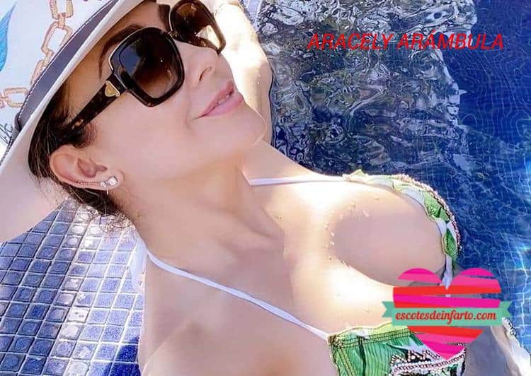 Pack de Aracely Arámbula 10 Aracely Arámbula en bikini con gafas de sol