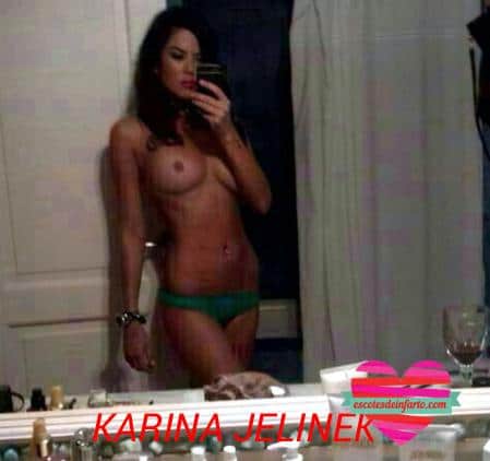 Karina Jelinek Desnuda 7 Karina Jelinek selfie baño